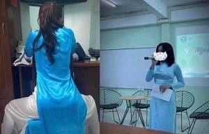 น้องสาวทำงานในการทำงานเช่นเซ็กส์