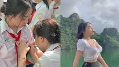 นักเรียนแกล้งทำเป็นออกไปเพราะคลิปร้อนรั่วไหลออกมา
